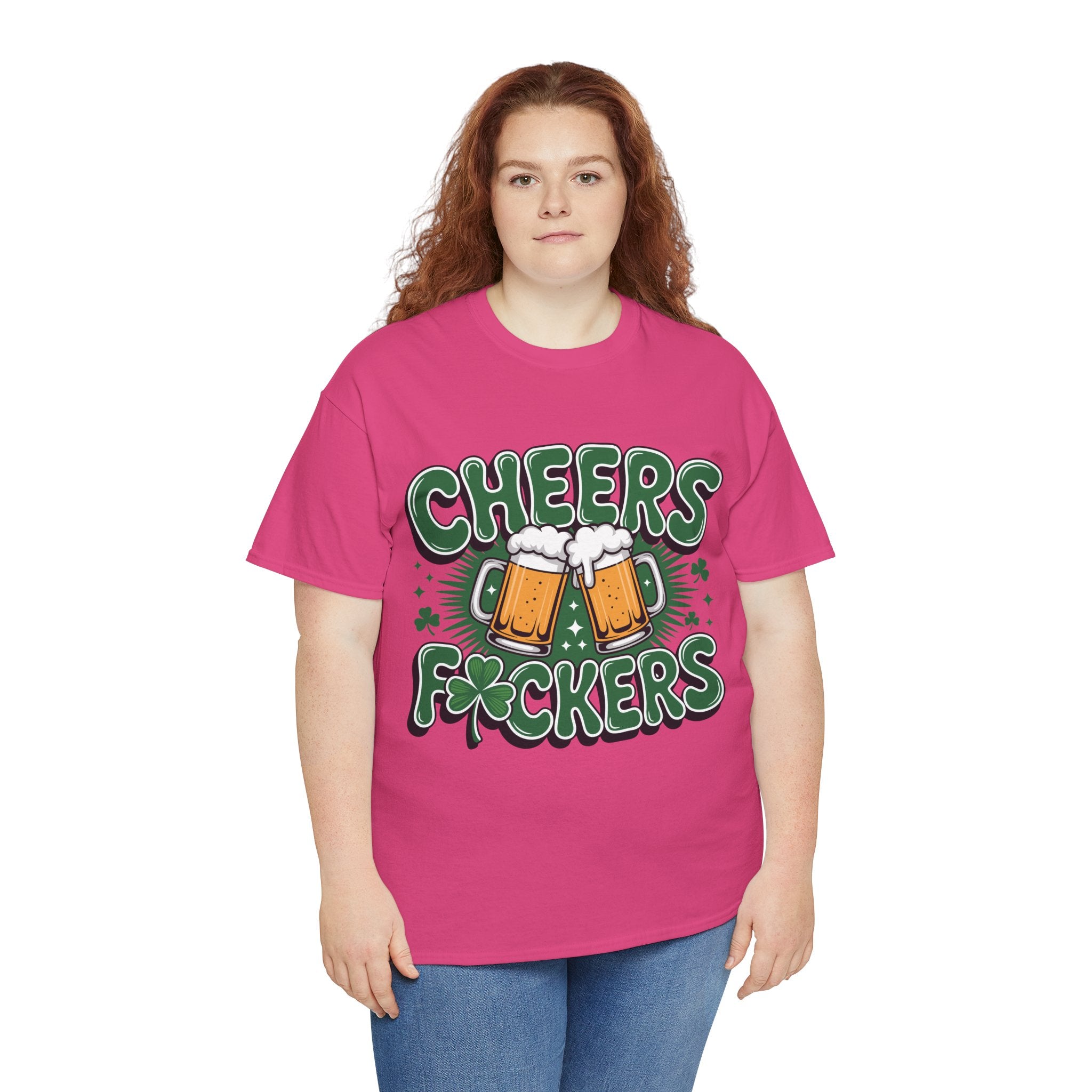 Cheers Fockers Beer Clinking Mugs Unisex Cotton T-Shirt