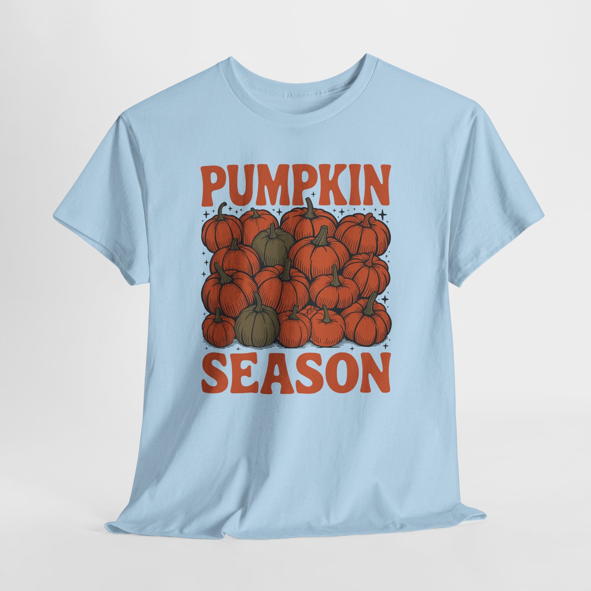 Pumpkin Season Tee — Fall Pumpkin Pile Unisex Cotton Tee
