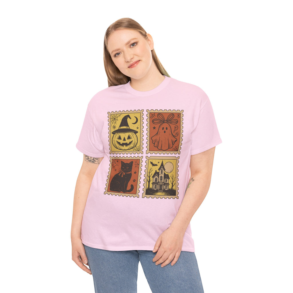 Halloween Stamp Collection Unisex Cotton Tee