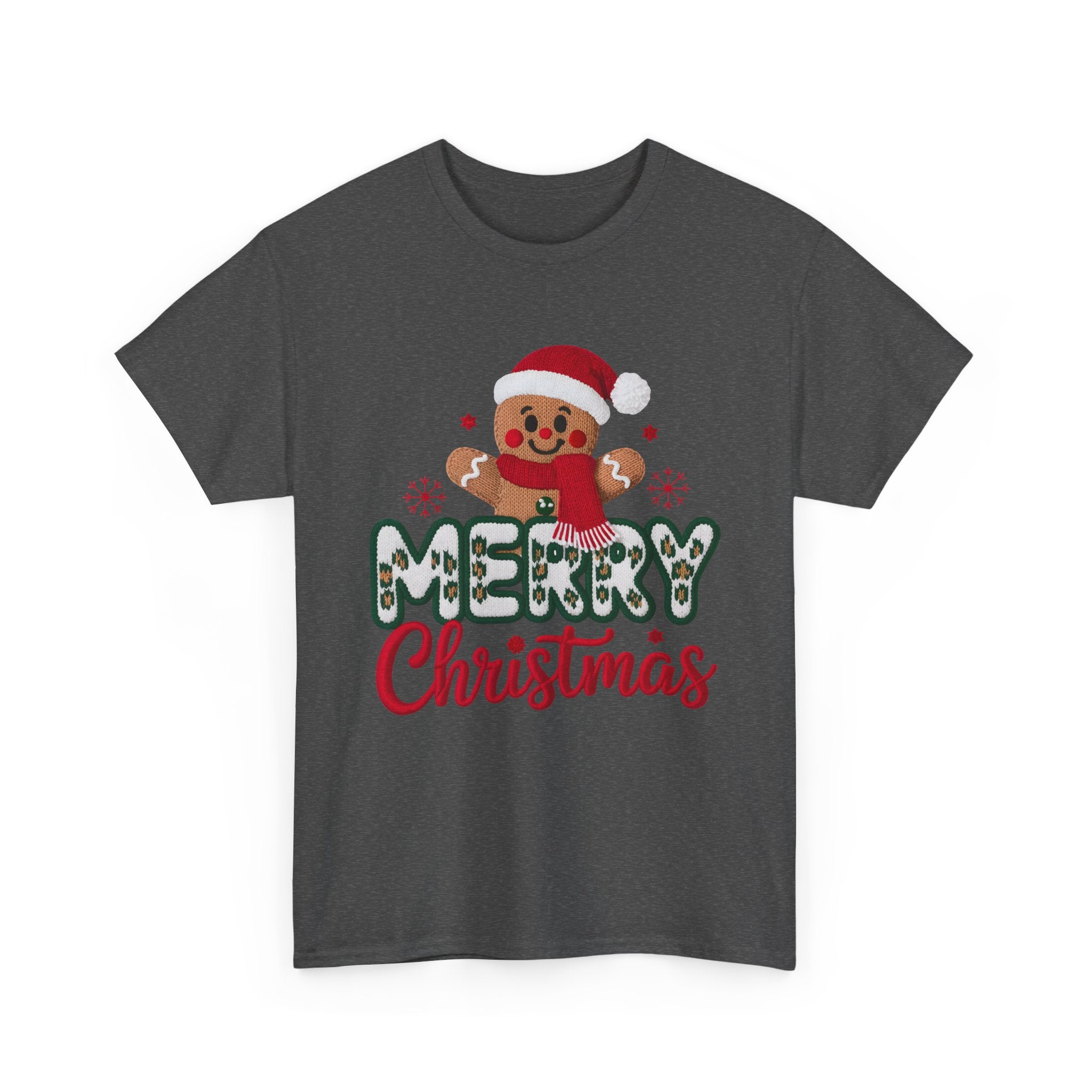 Gingerbread Santa 'Merry Christmas' Unisex Cotton Tee T-Shirt