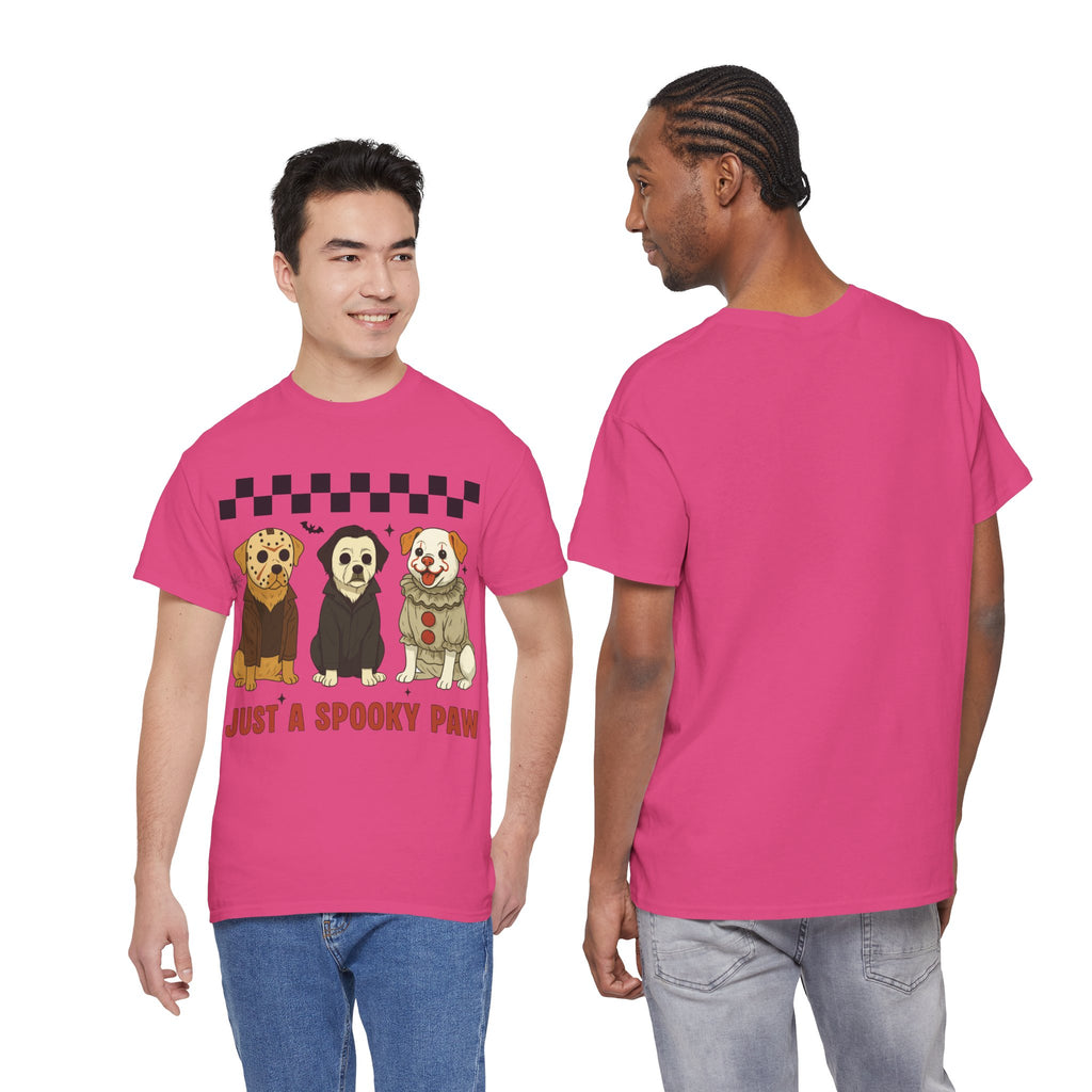 Halloween "Just A Spooky Paw" Unisex Cotton Tee