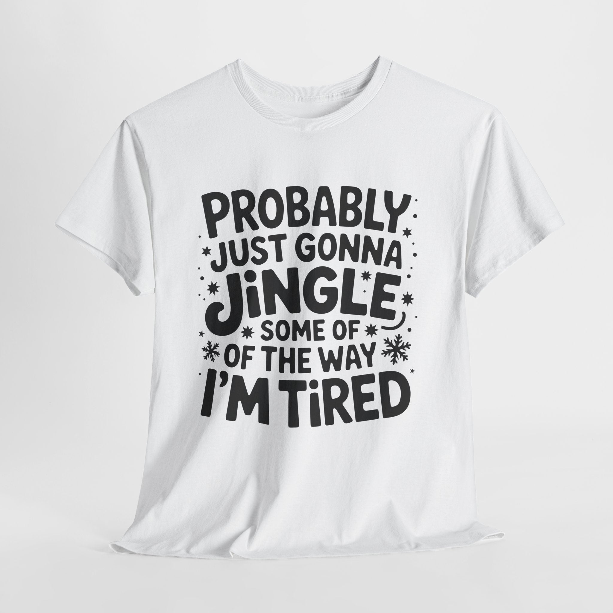 Black & White Minimalist Script Yes, I'm Always Cold Unisex Cotton Tee
