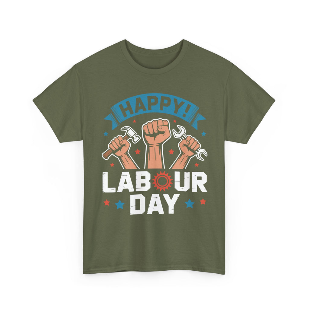 Happy US Labour Day Unisex Heavy Cotton T-Shirt