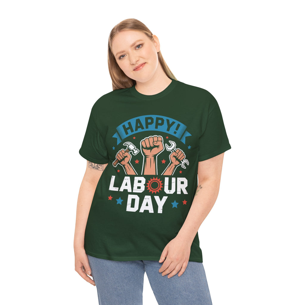 Happy US Labour Day Unisex Heavy Cotton T-Shirt