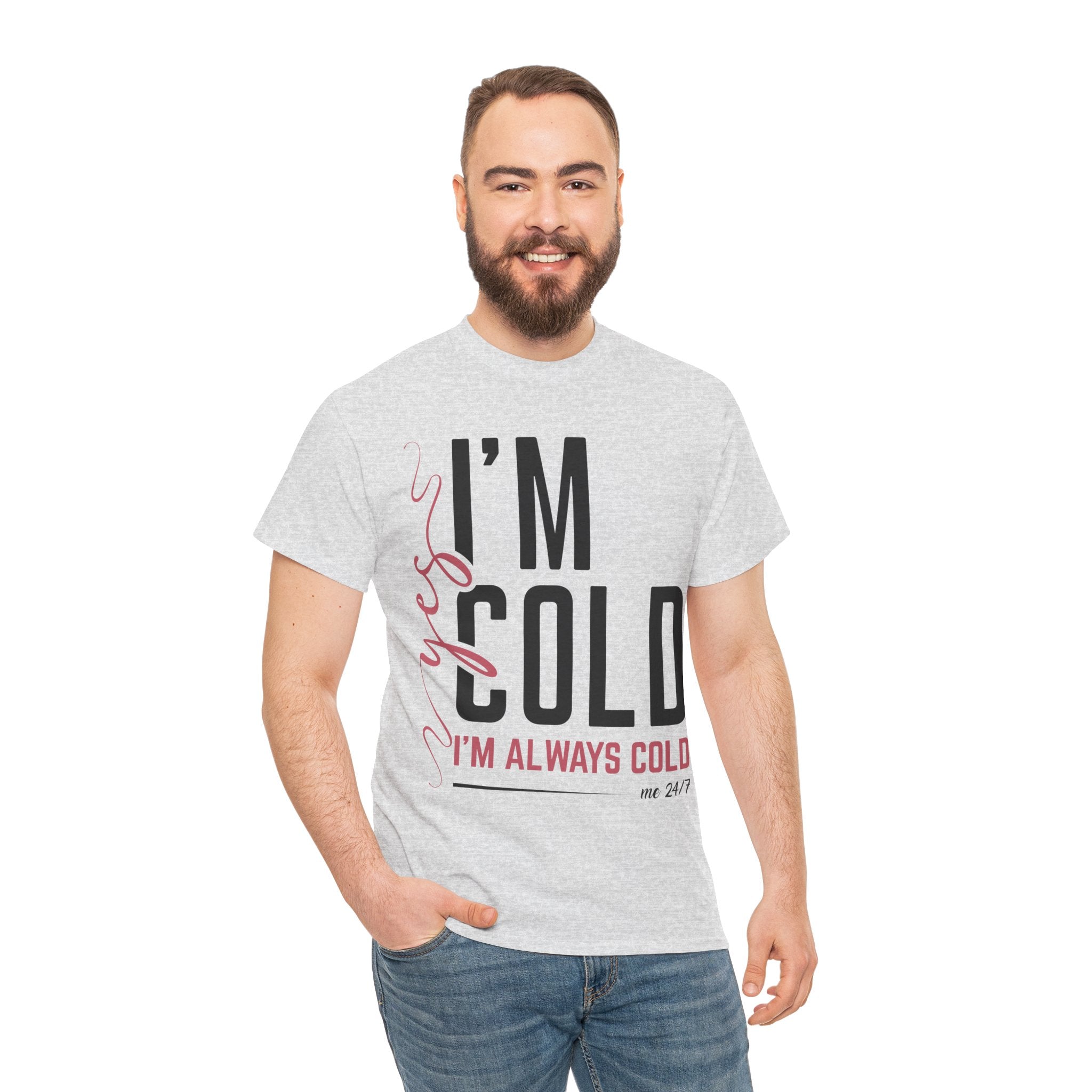 Pink Script Minimalist Unisex Cotton Tee