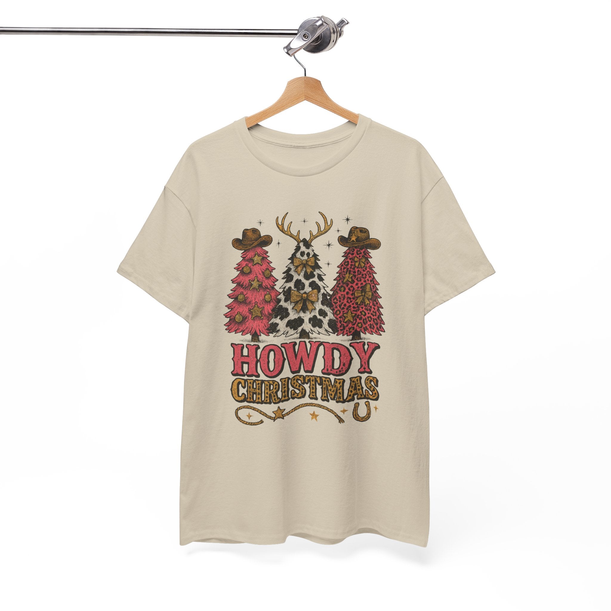 Western Christmas Unisex Cotton Tee