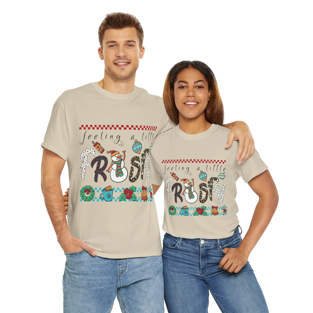 Christmas Frosty Unisex Cotton Tee