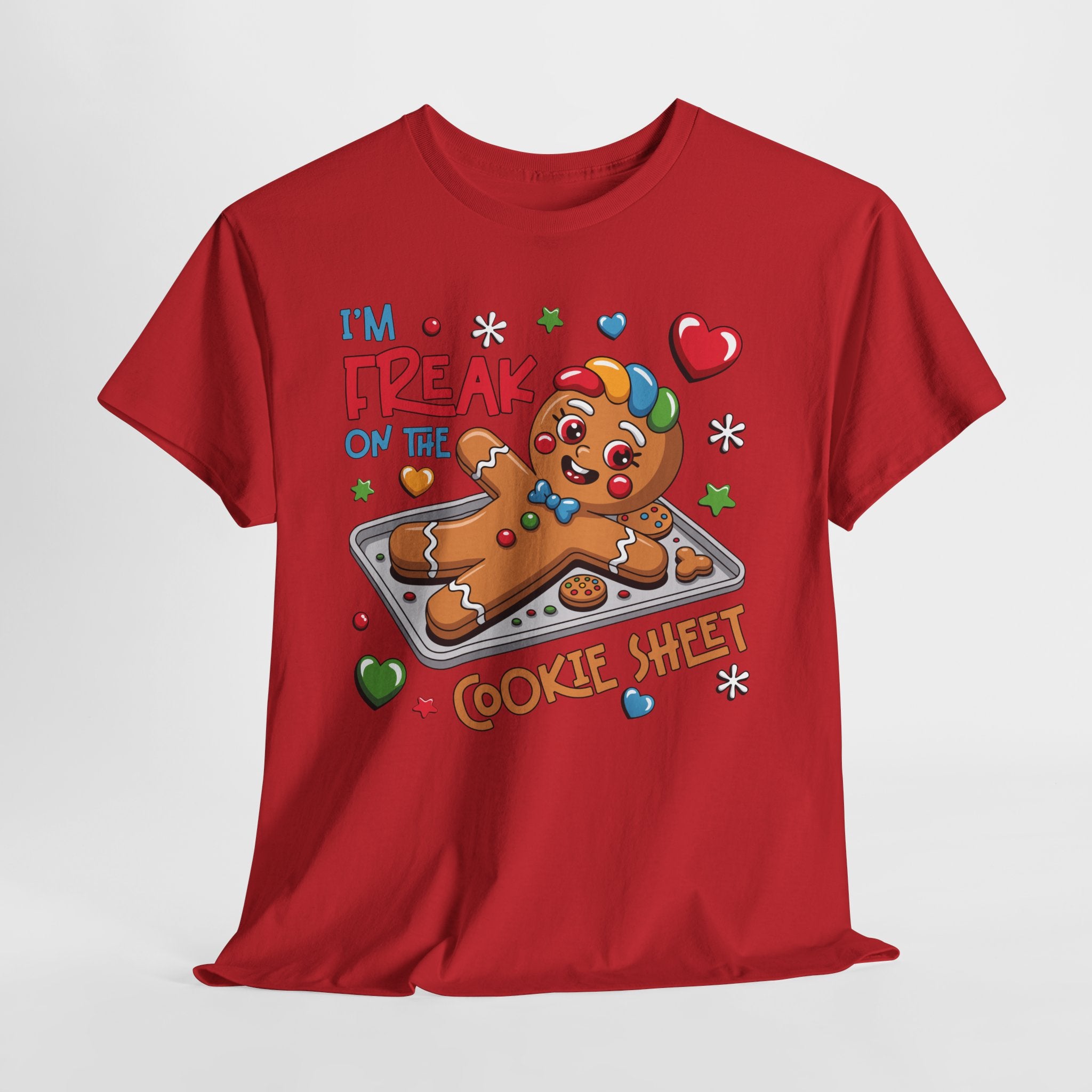 Gingerbread ‘I’m Freak on the Cookie Sheet’ Unisex Cotton Tee