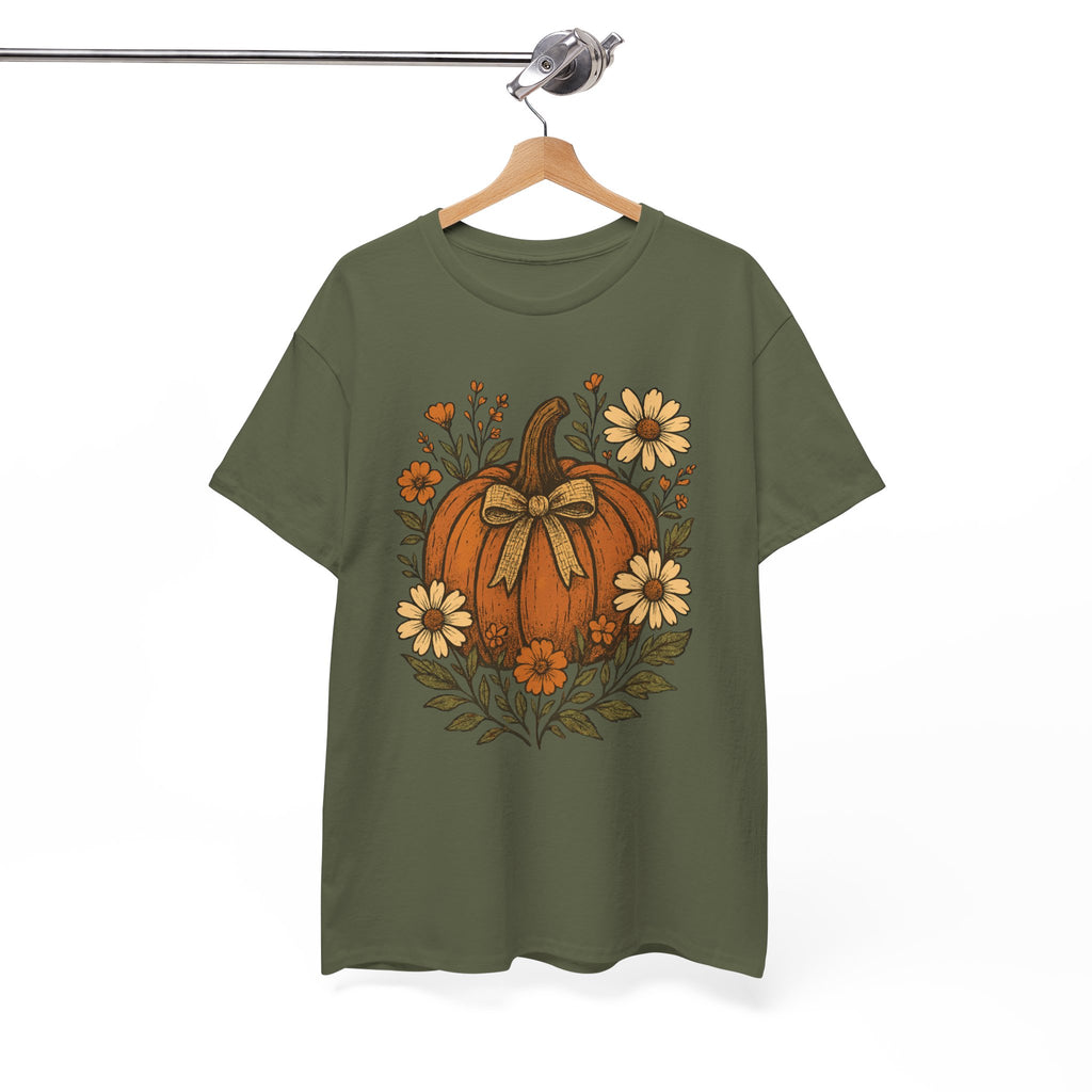 Pumpkin Daisy Unisex Cotton Tee