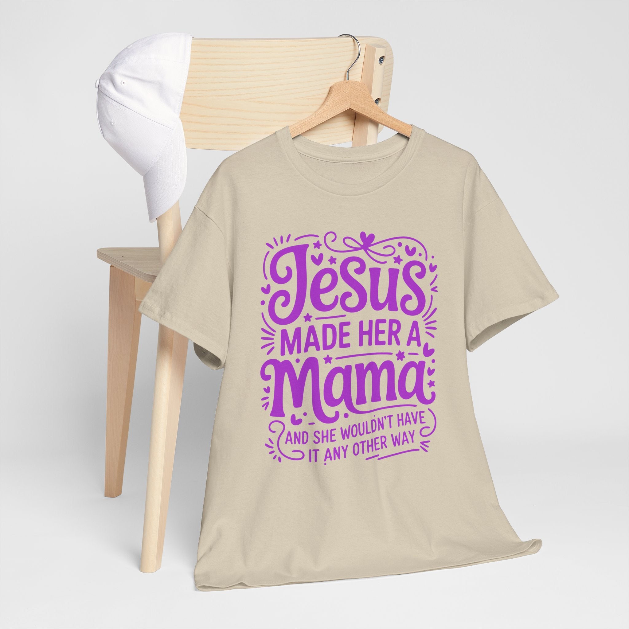 Jesus Made Her a Mama — Christian MamaUnisex Cotton T-Shirt