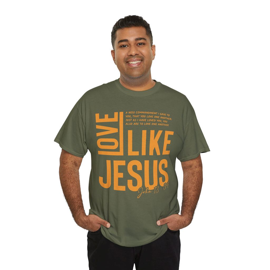 Love Like Jesus T-Shirt — John 13:34 Christian Unisex Cotton Tee