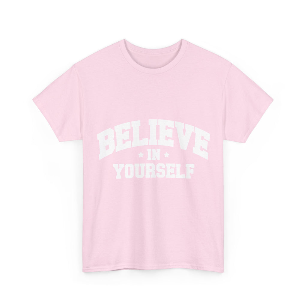 Believe in Yourself Varsity Unisex Cotton Tee