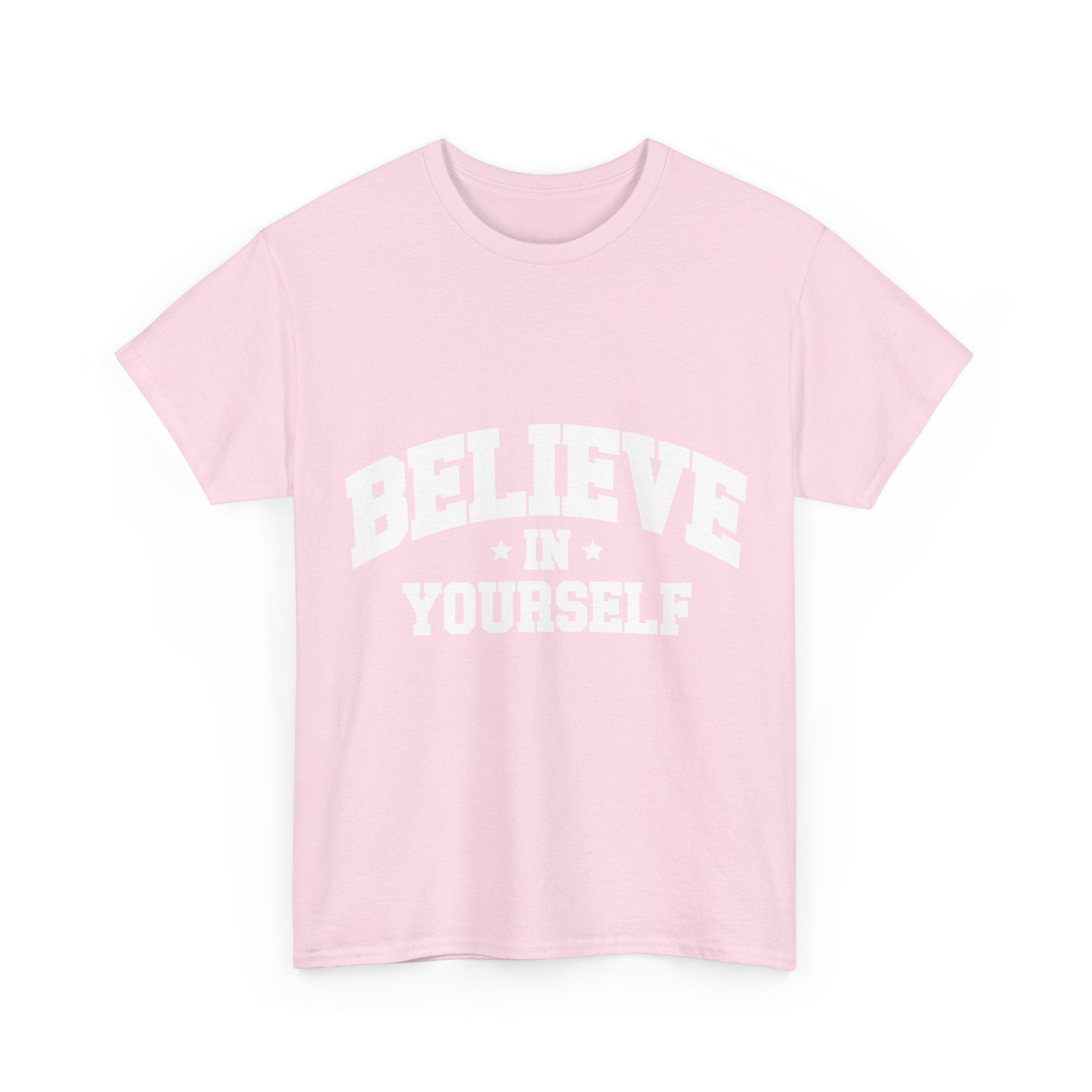 Believe in Yourself Varsity Unisex Cotton Tee
