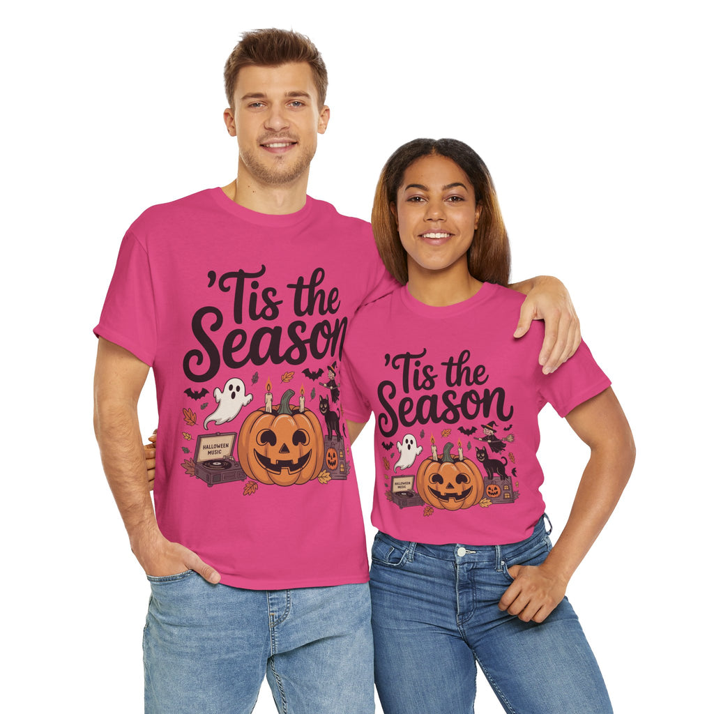 Holiday Season Unisex Cotton T-Shirt - Tis the Season Design
