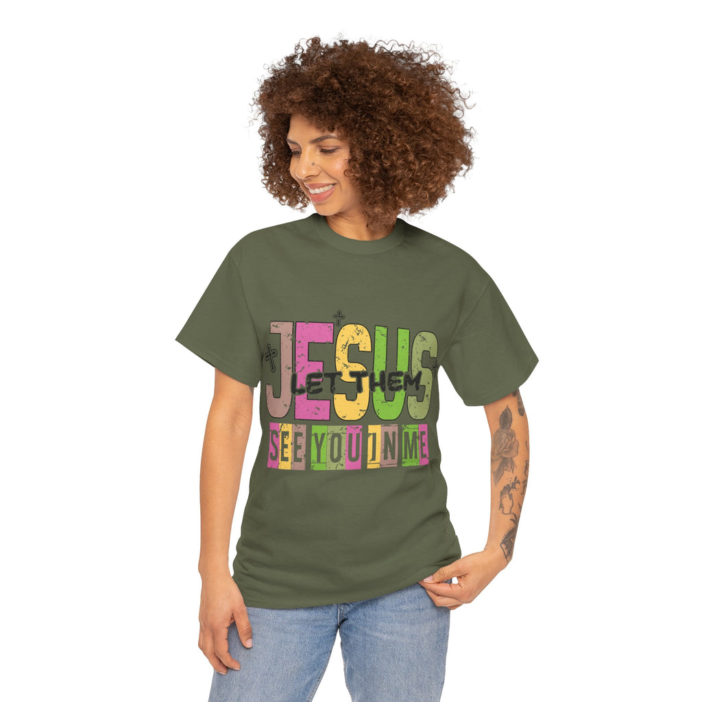 Jesus ‘See You In Me’ Distressed Pastel Unisex Cotton T-Shirt