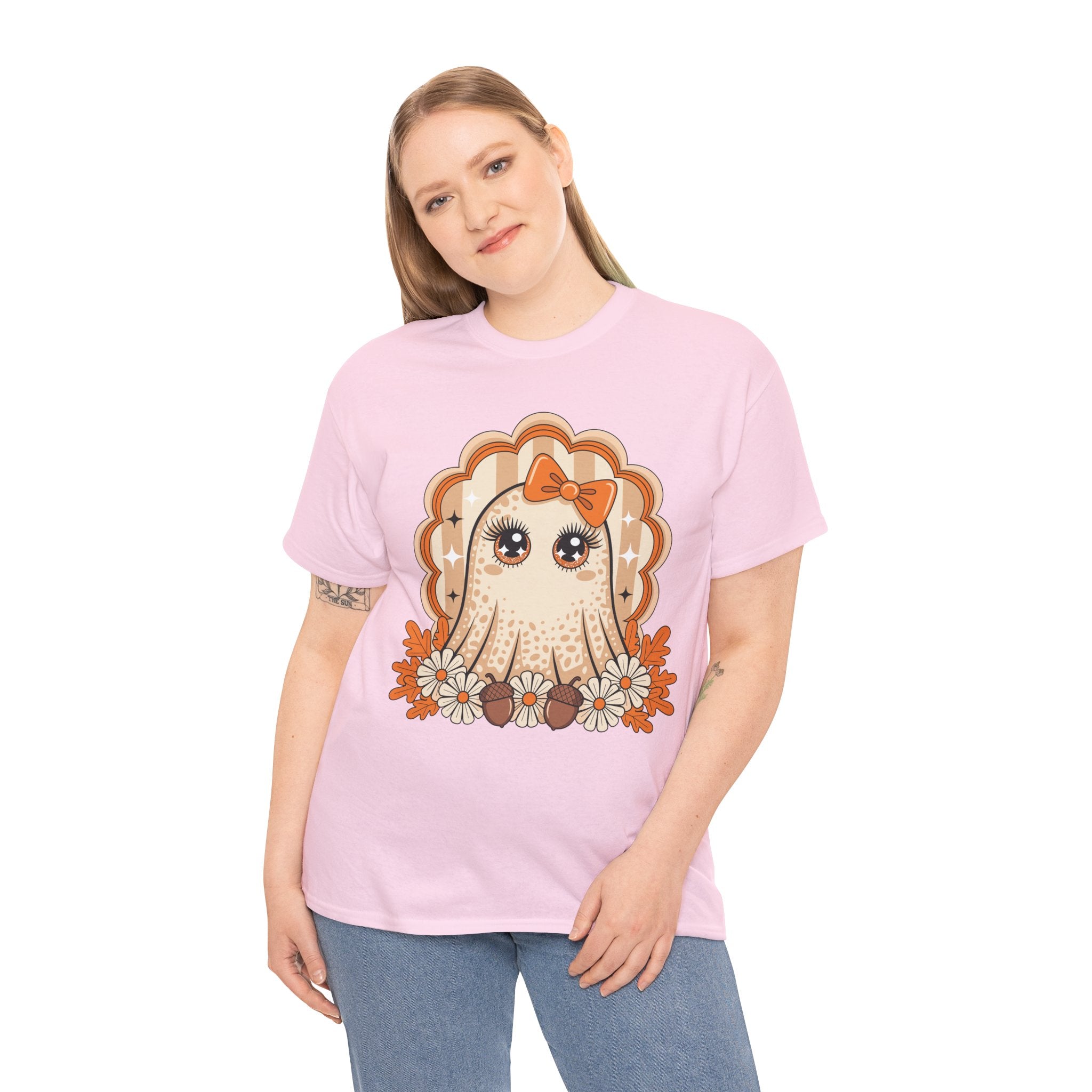 Ghost and Daisies Unisex Cotten Tee
