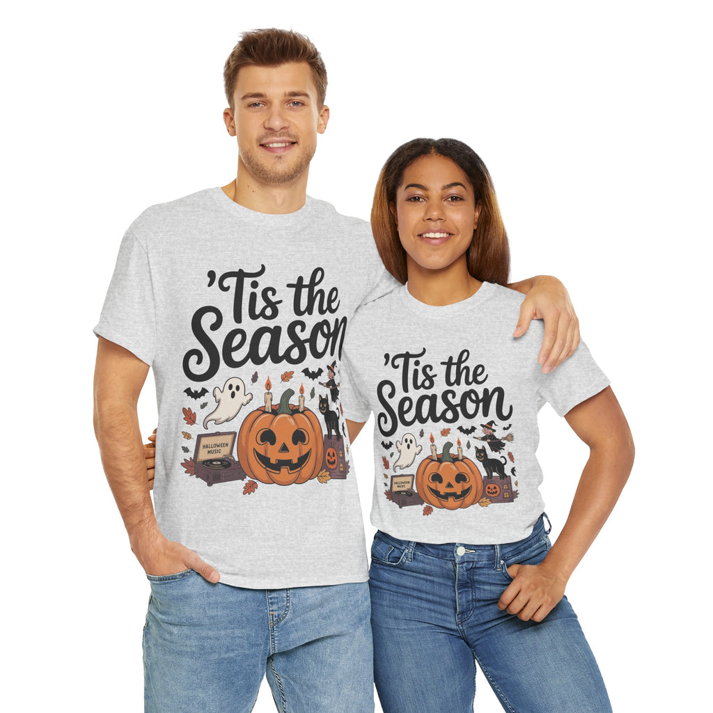 Holiday Season Unisex Cotton T-Shirt - Tis the Season Design