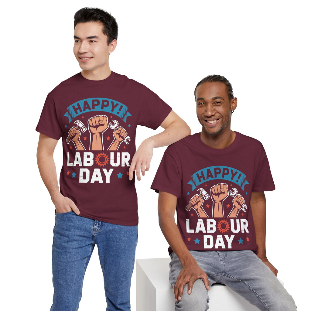 Happy US Labour Day Unisex Heavy Cotton T-Shirt