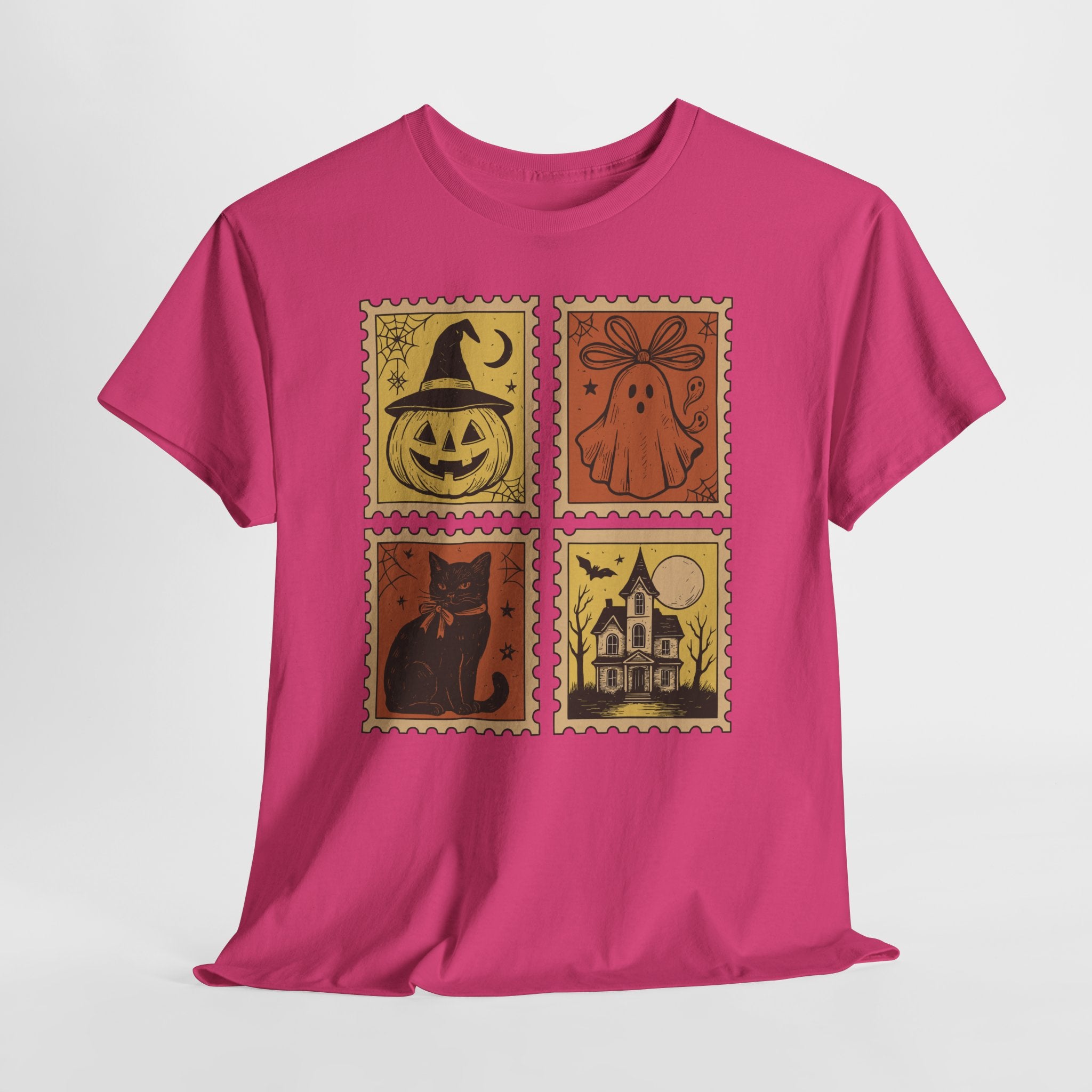 Halloween Stamp Collection Unisex Cotton Tee