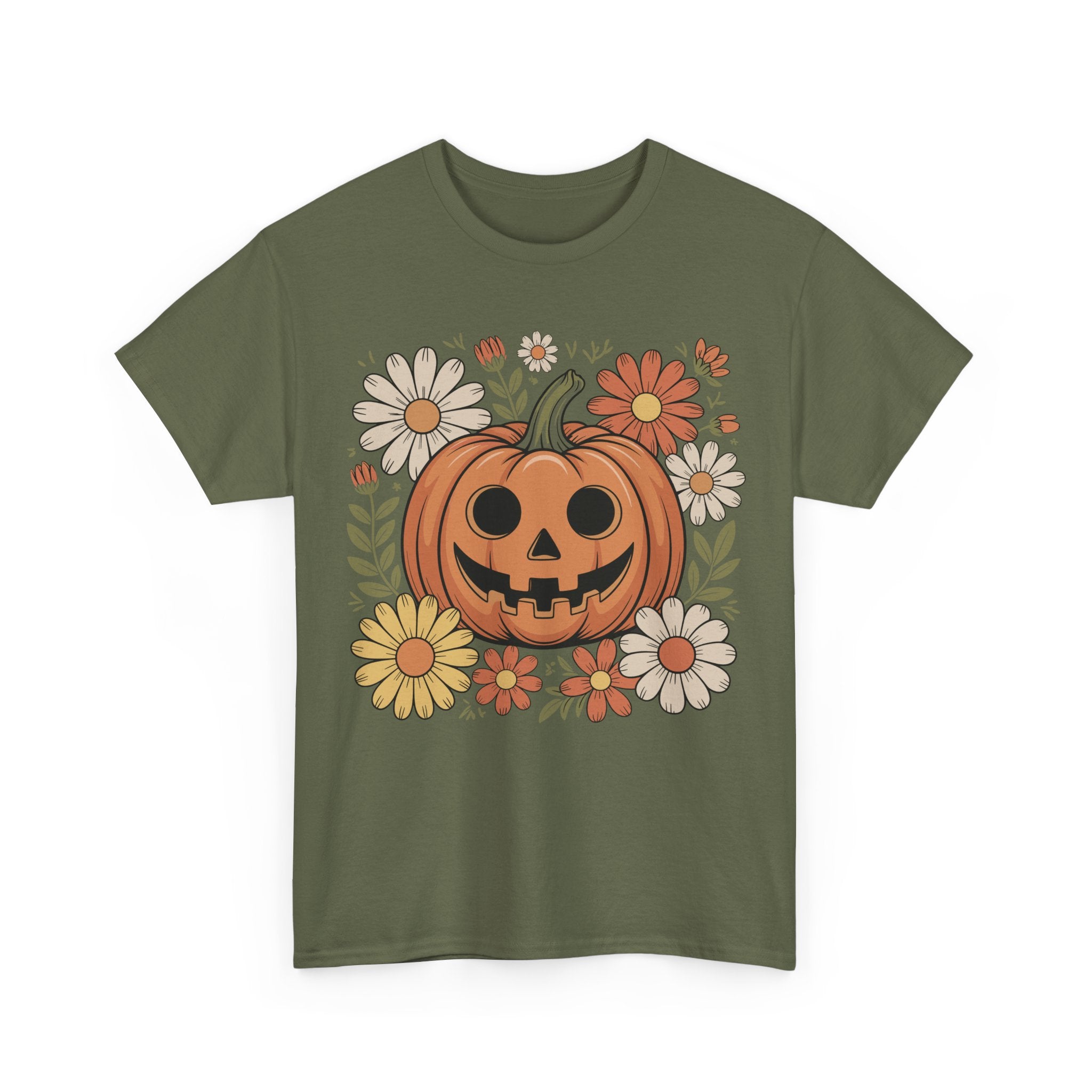 Halloween Pumpkin Unisex Cotton Tee