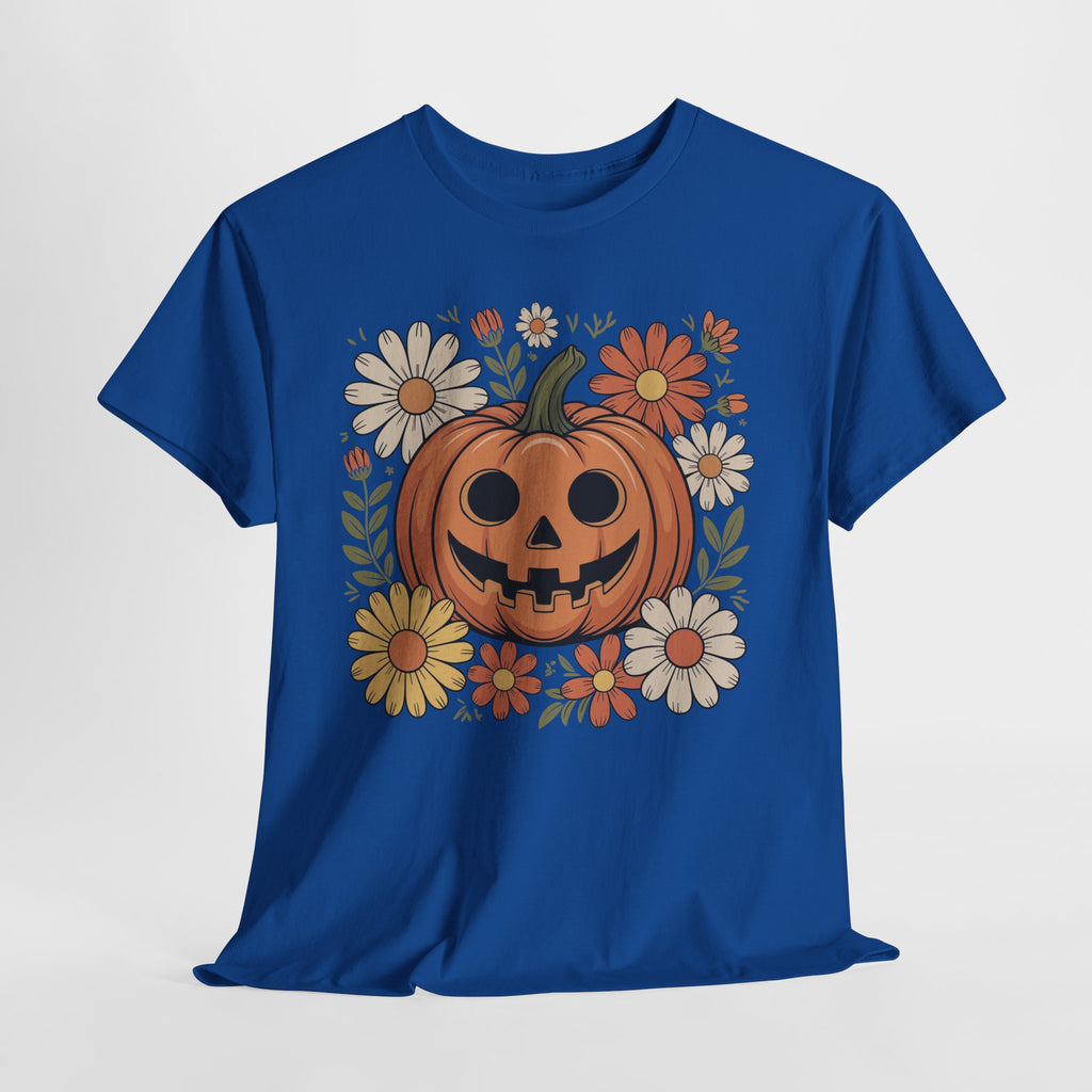Halloween Pumpkin Unisex Cotton Tee