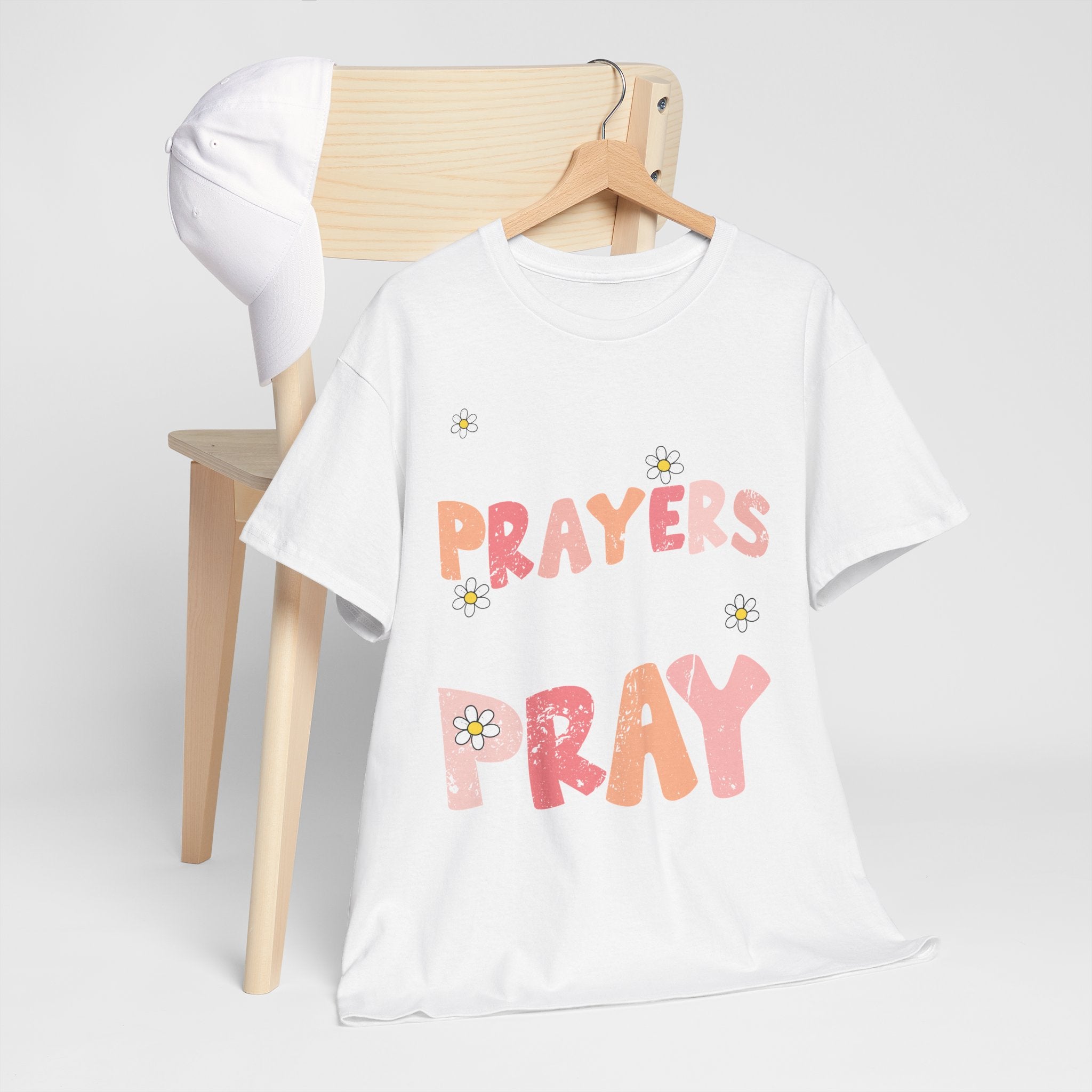 “Living the Prayers I Used to Pray” Daisy Unisex Cotton T-Shirt