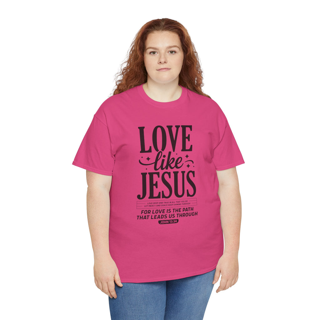 Love Like Jesus Tee — John 13:34 Faith-Inspired Christian Unisex Cotton T-Shirt