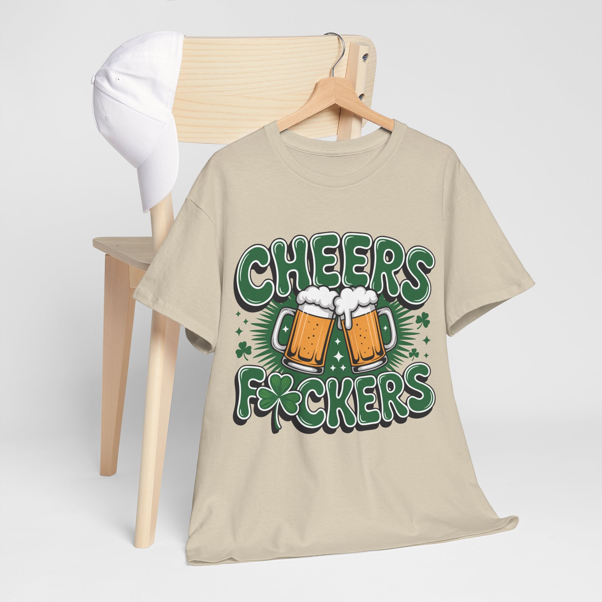 Cheers Fockers Beer Clinking Mugs Unisex Cotton T-Shirt
