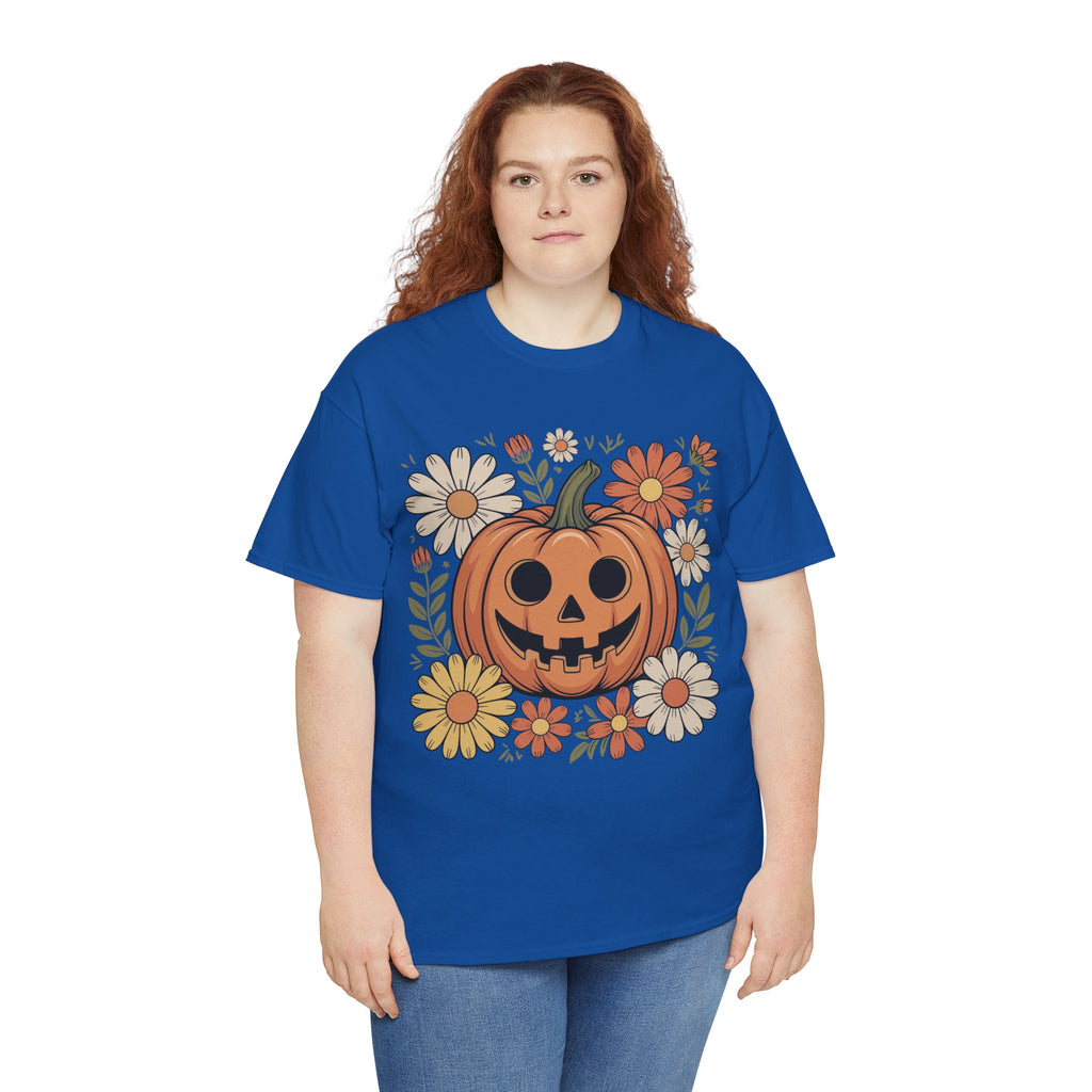 Halloween Pumpkin Unisex Cotton Tee