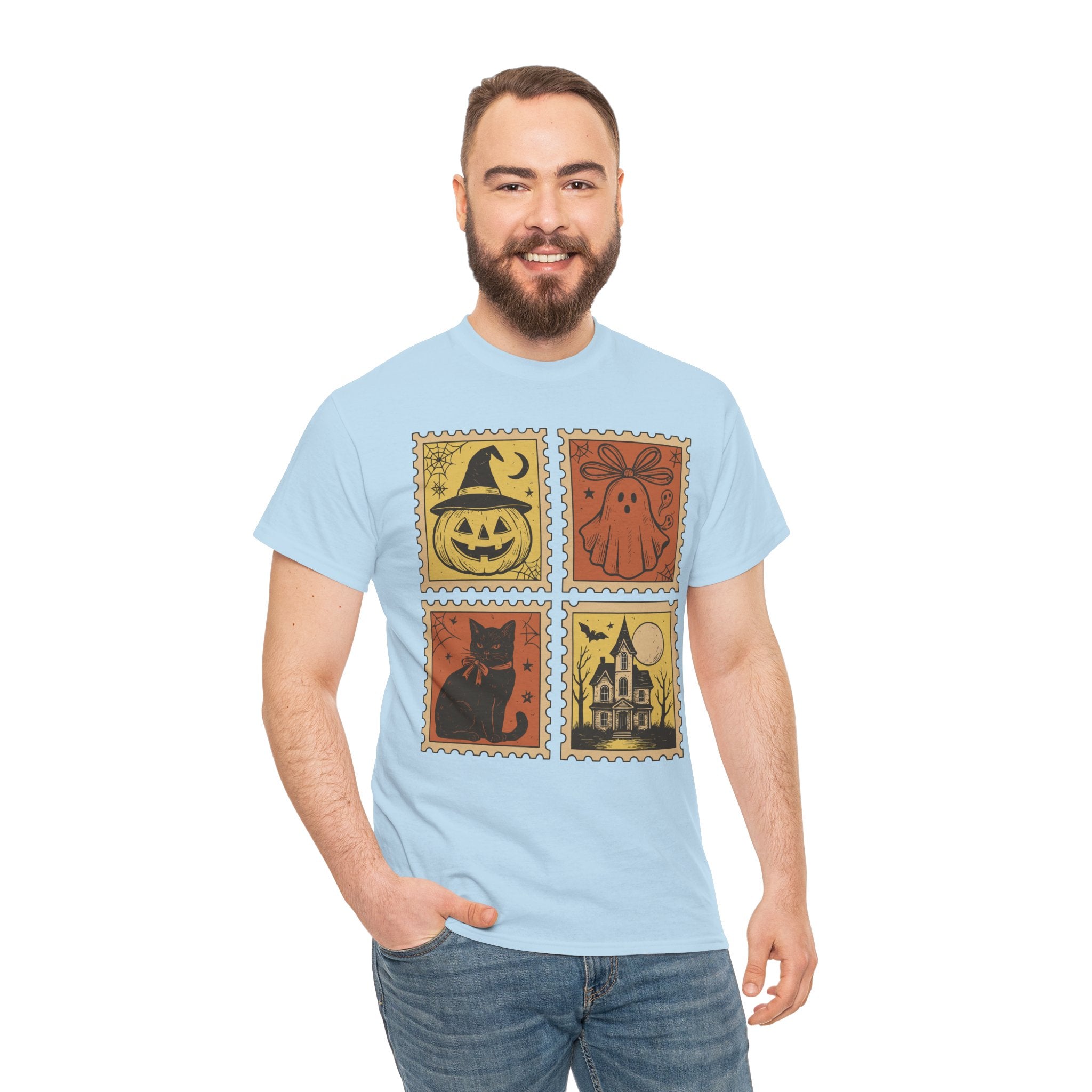 Halloween Stamp Collection Unisex Cotton Tee