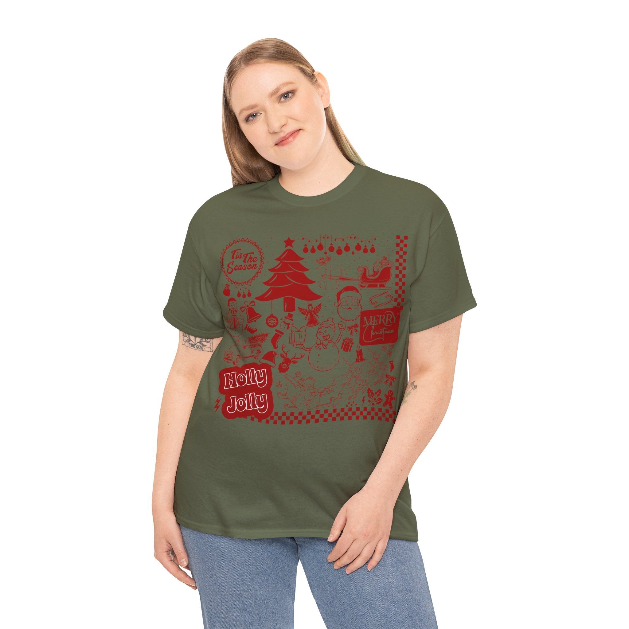Christmas Festive Unisex Cotton T-shirt