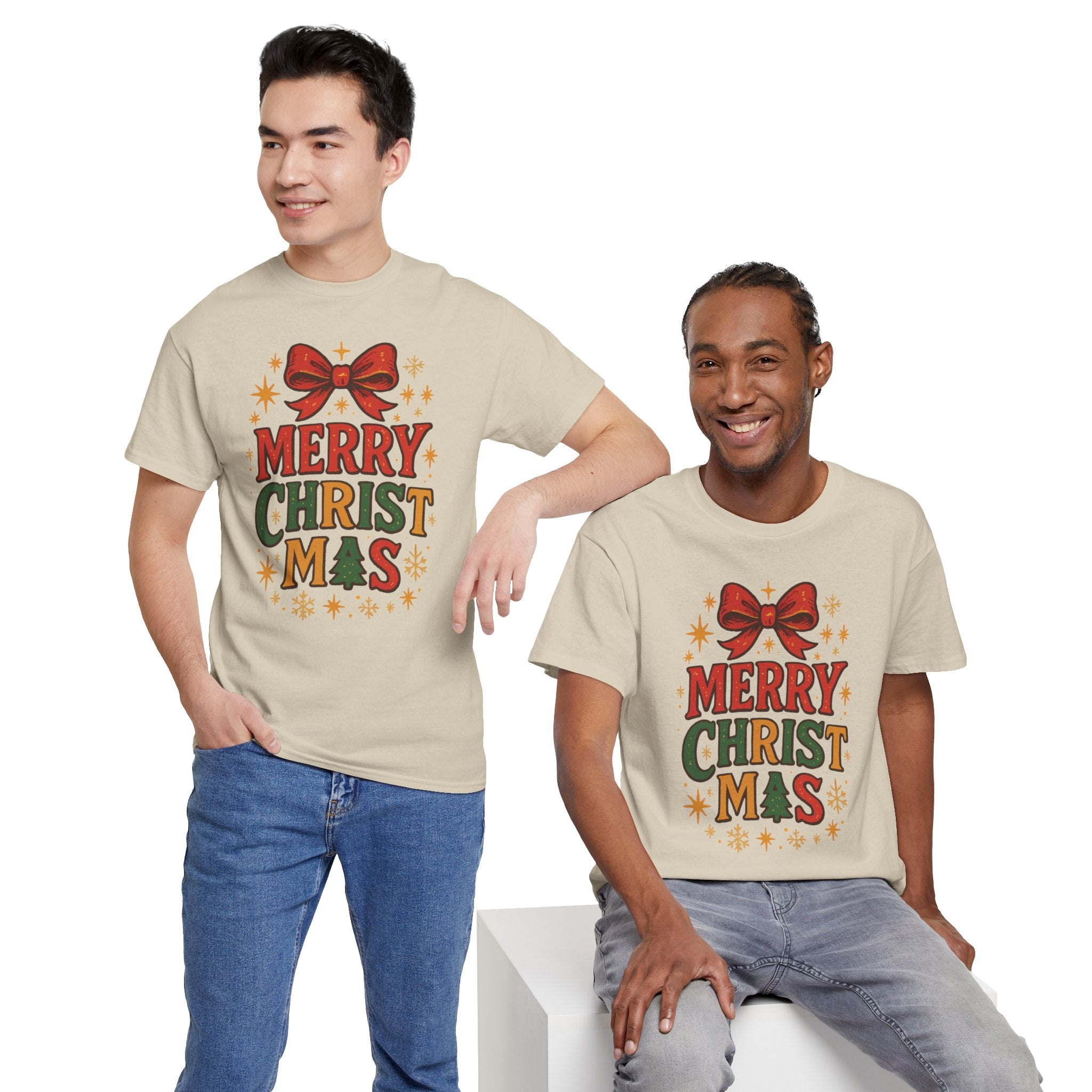 Merry Christmas Unisex Cotton Tee