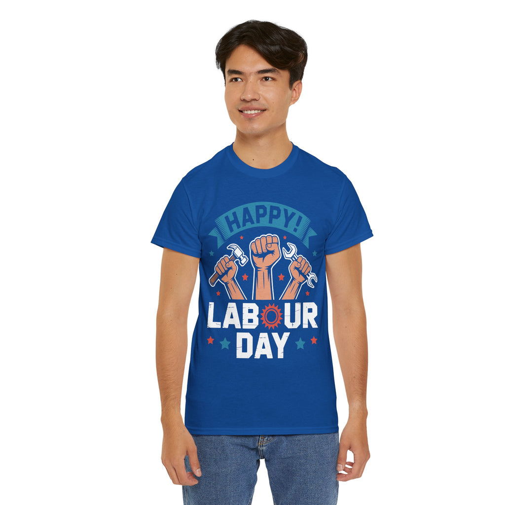 Happy US Labour Day Unisex Heavy Cotton T-Shirt