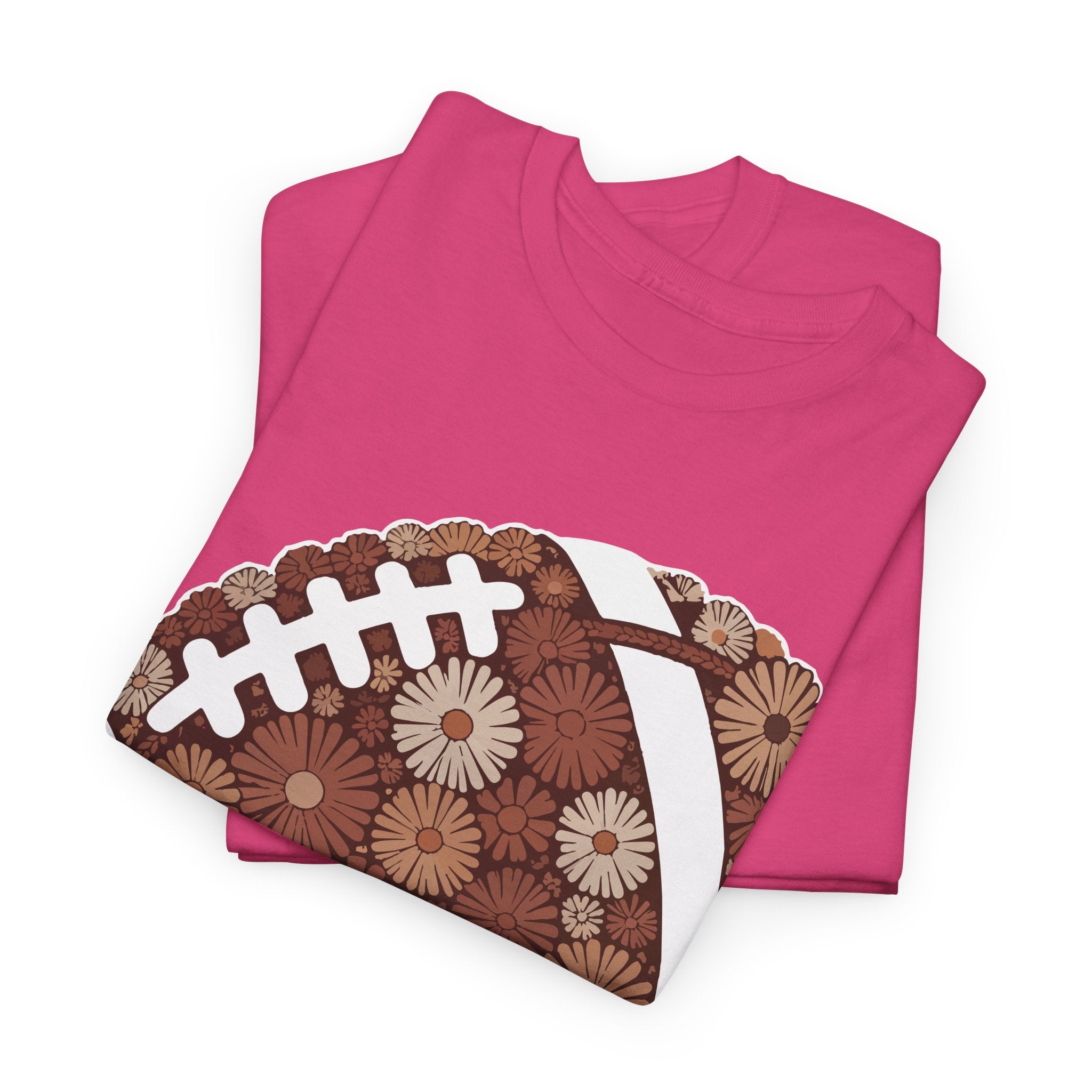 Game Day Touch Down Football Tee — Helmets, Flags & Cheer Icons Unisex Cotton Tee