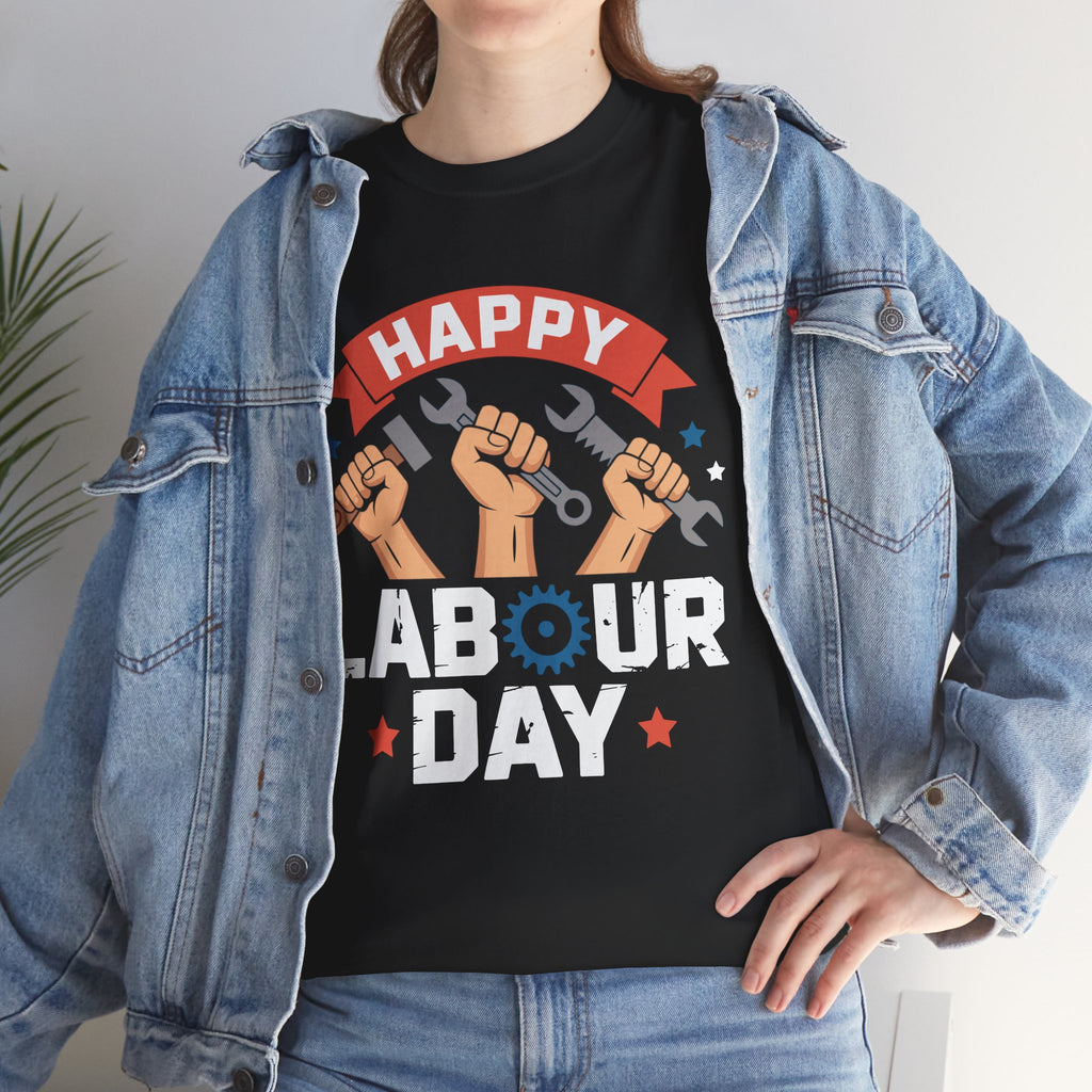 Happy US Labour Day Unisex Heavy Cotton T-Shirt