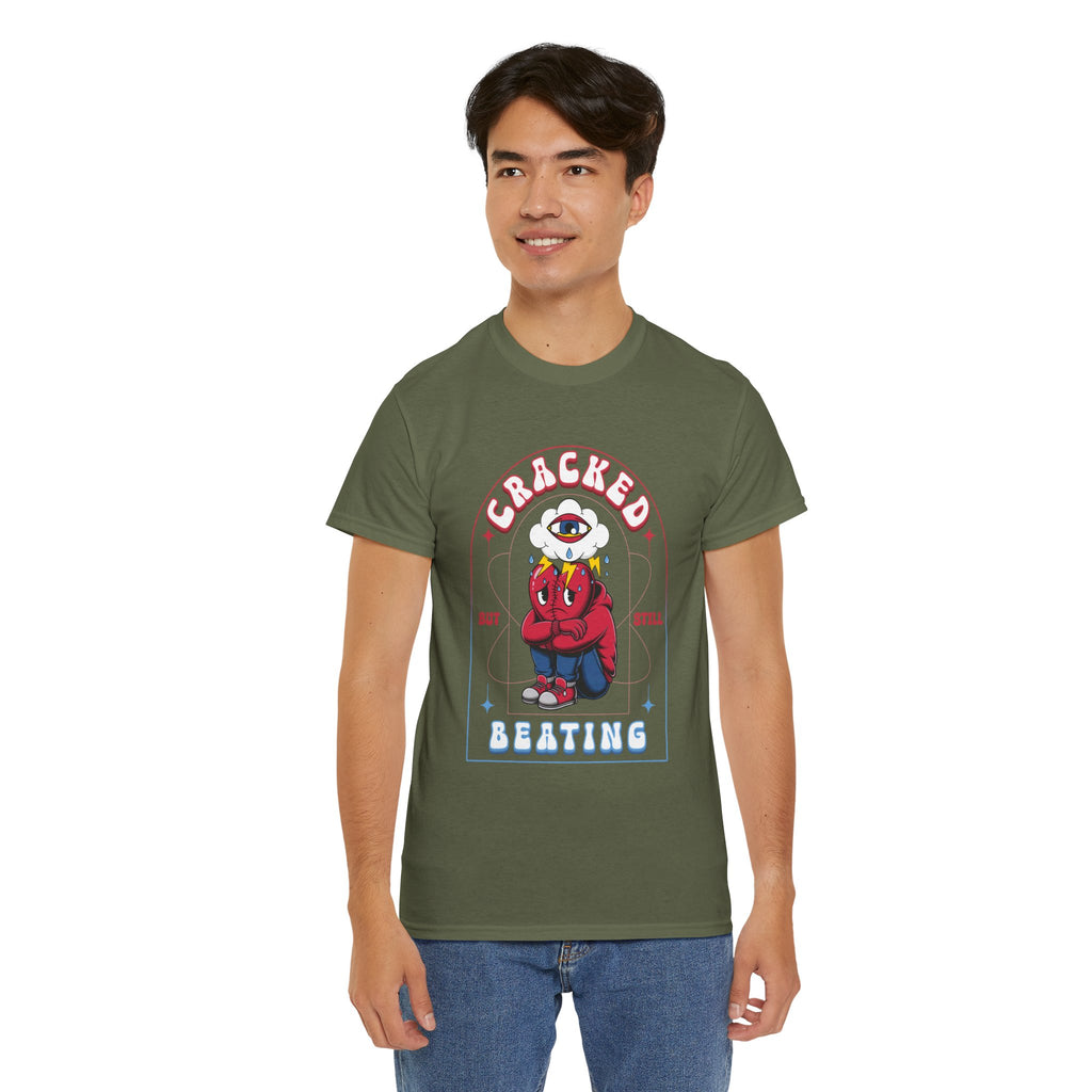 Cracked but still beating Tee