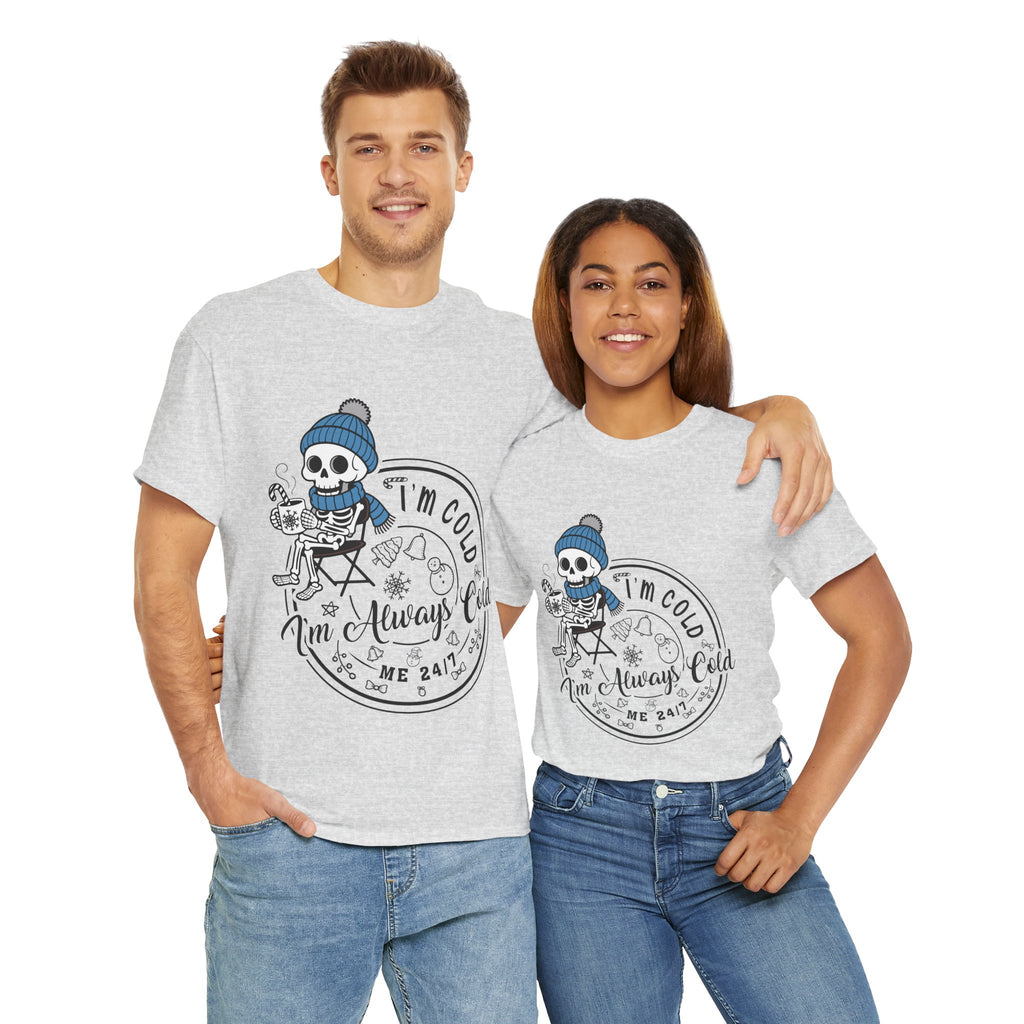 Cozy Skeleton Unisex Cotton Tee