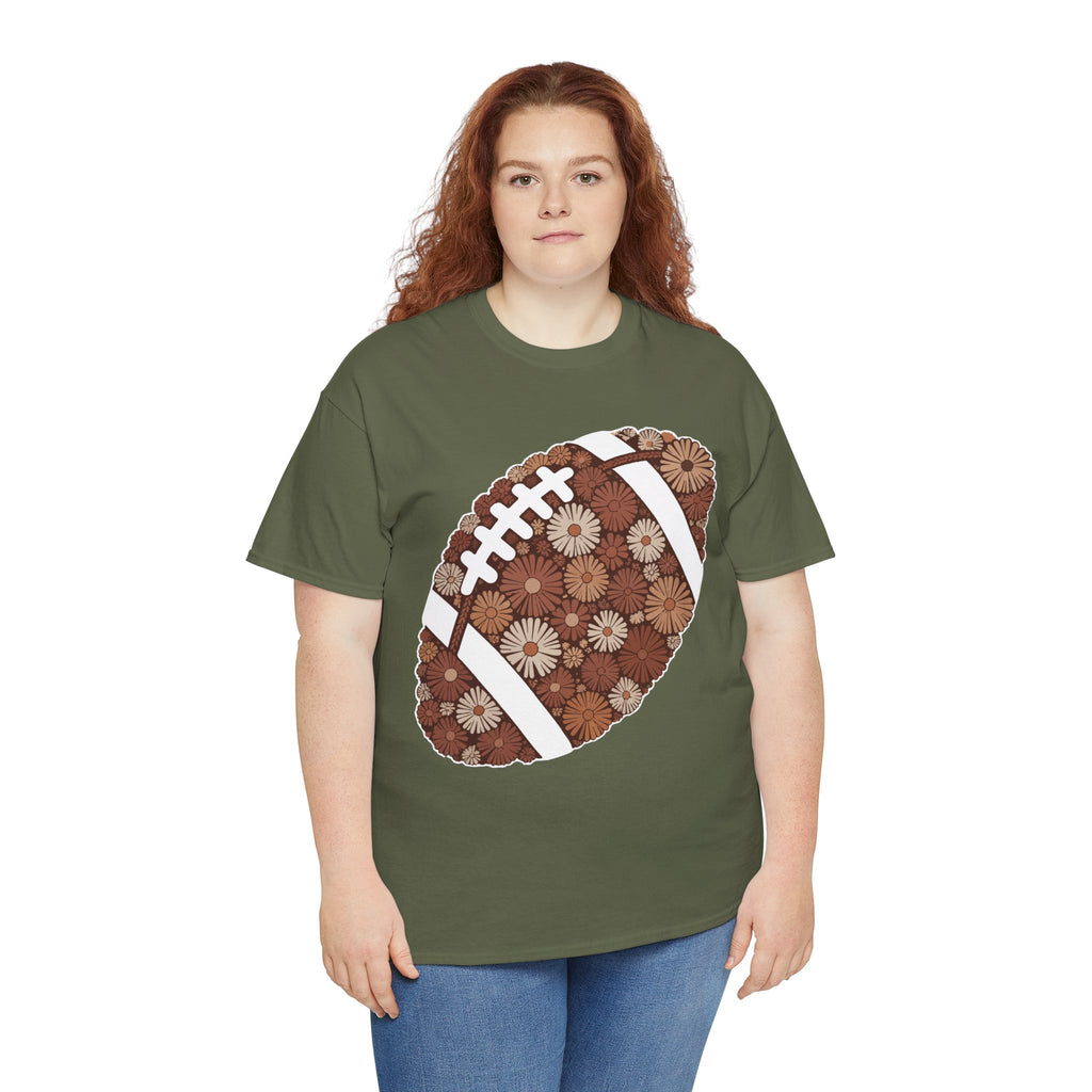 Game Day Touch Down Football Tee — Helmets, Flags & Cheer Icons Unisex Cotton Tee