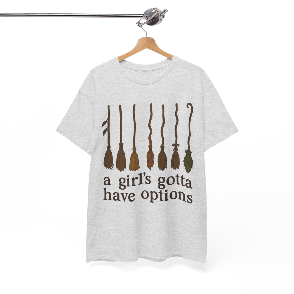 Witch Brooms Options Unisex Cotton Tee