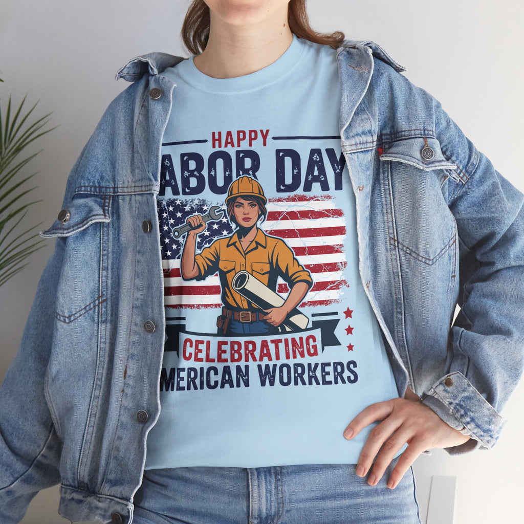 Happy US Labour Day T-Shirt - Unisex Heavy Cotton Tee
