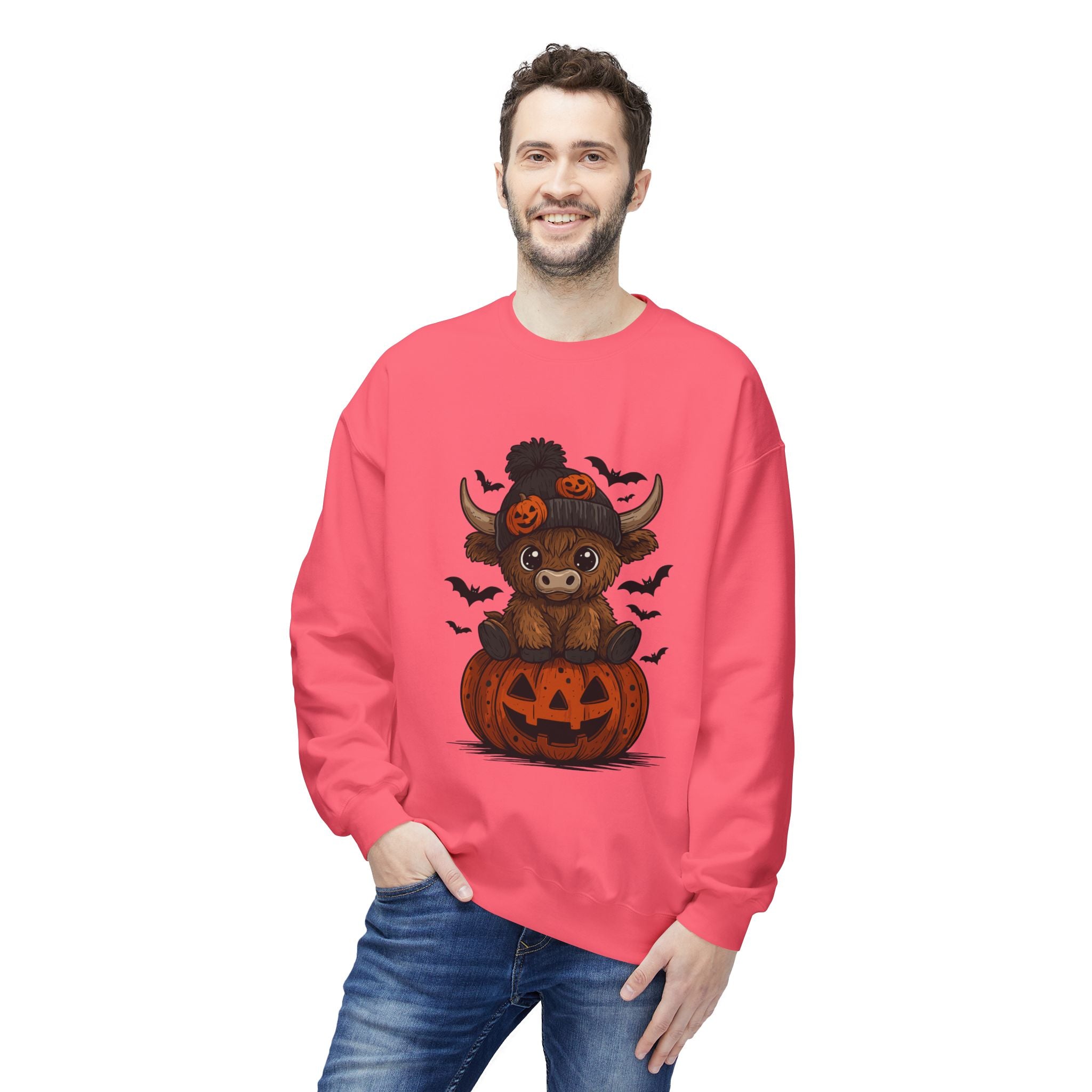 Halloween Bear Unisex Fleece Sweatshirt