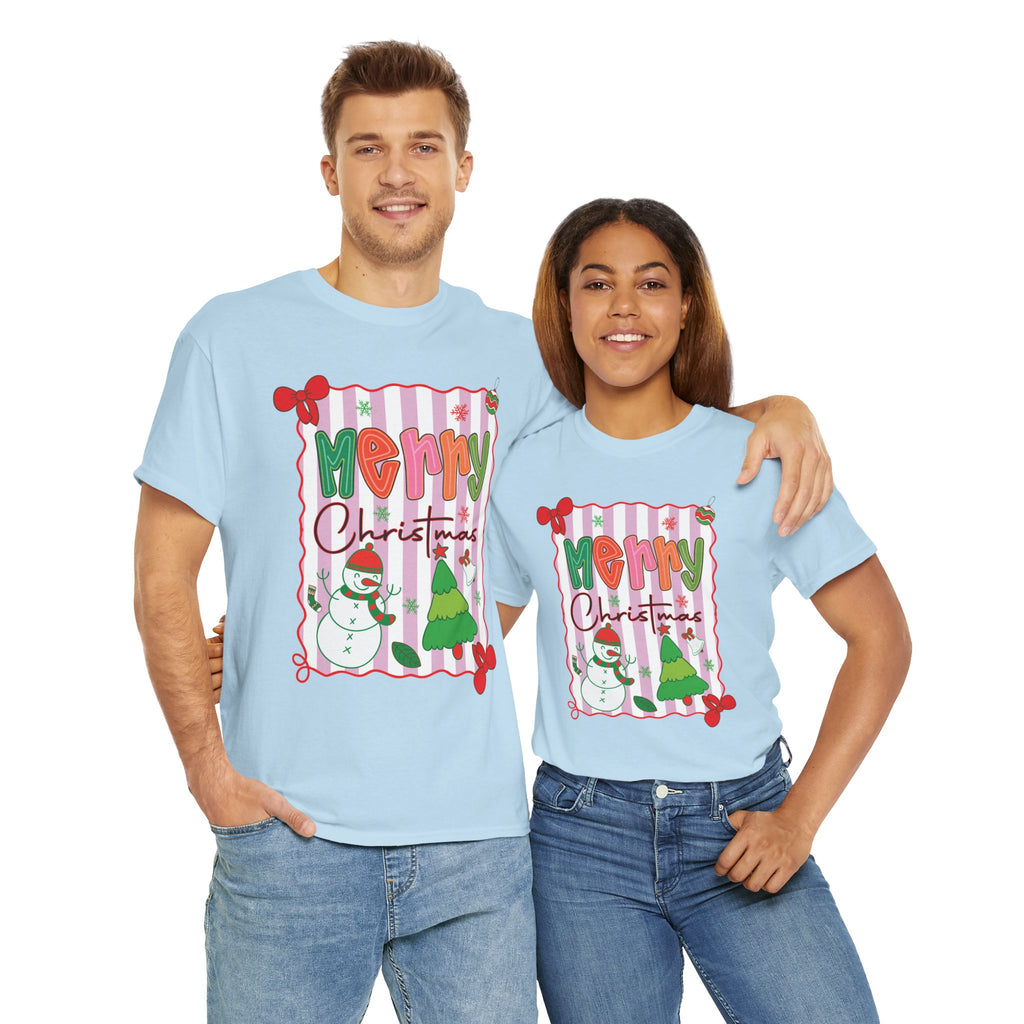 Christmas Snowman Unisex Cotton Tee
