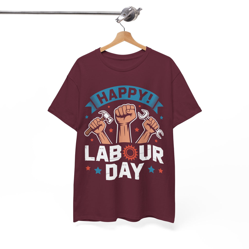 Happy US Labour Day Unisex Heavy Cotton T-Shirt