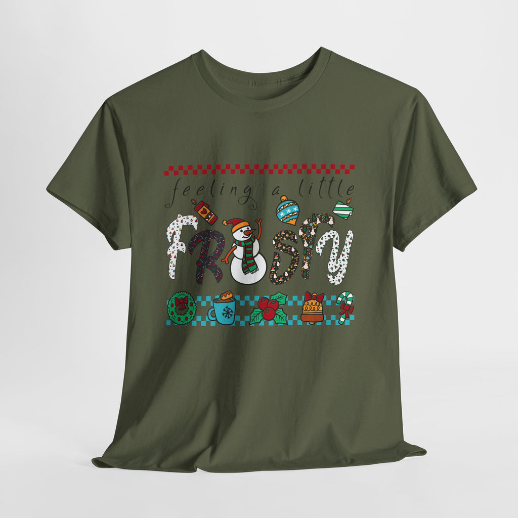 Christmas Frosty Unisex Cotton Tee