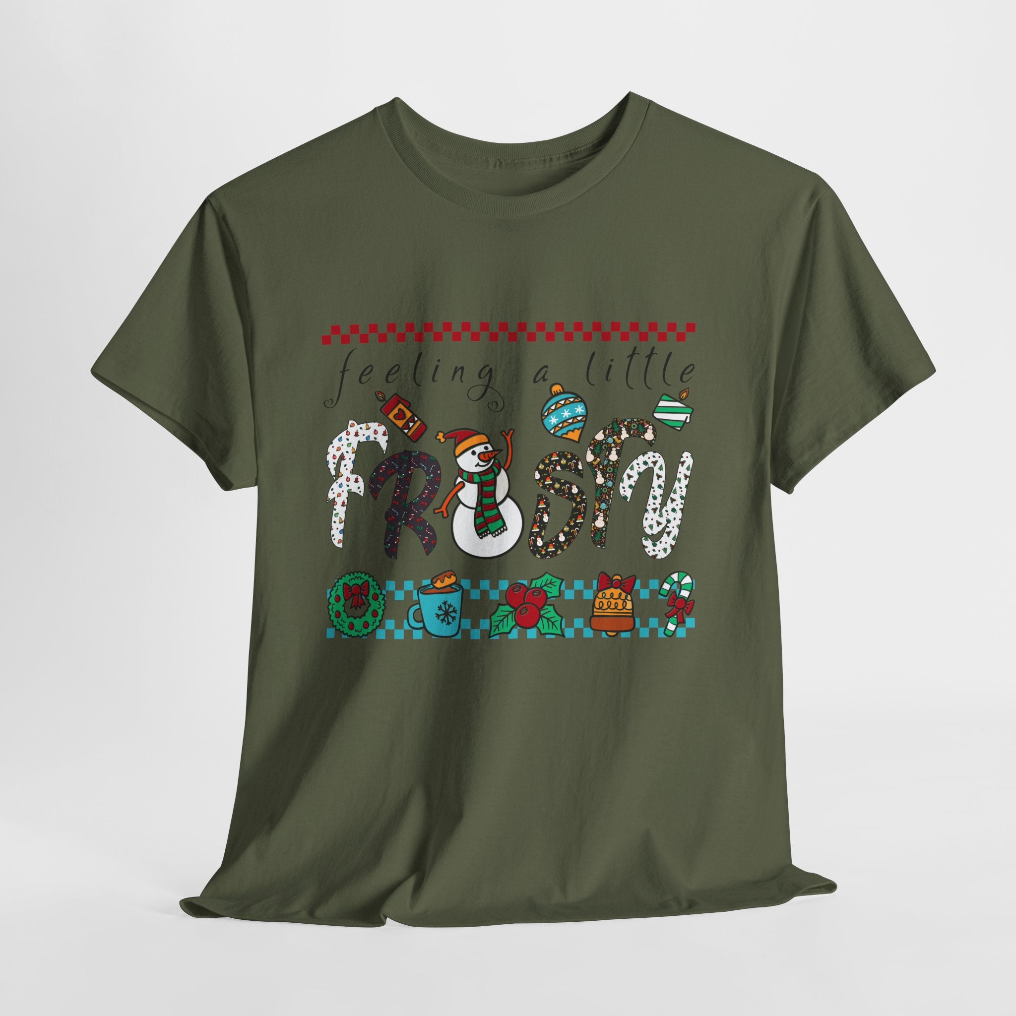 Christmas Frosty Unisex Cotton Tee