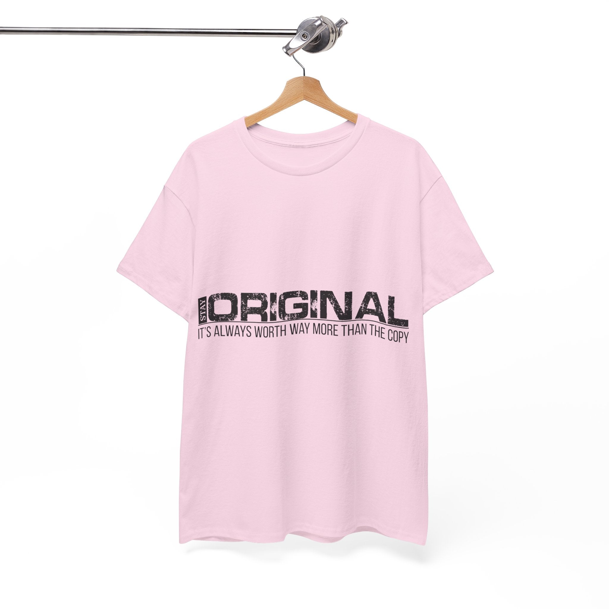 STAY SILENT Minimalist Tee — Vertical Text Black Unisex Cotton Tee