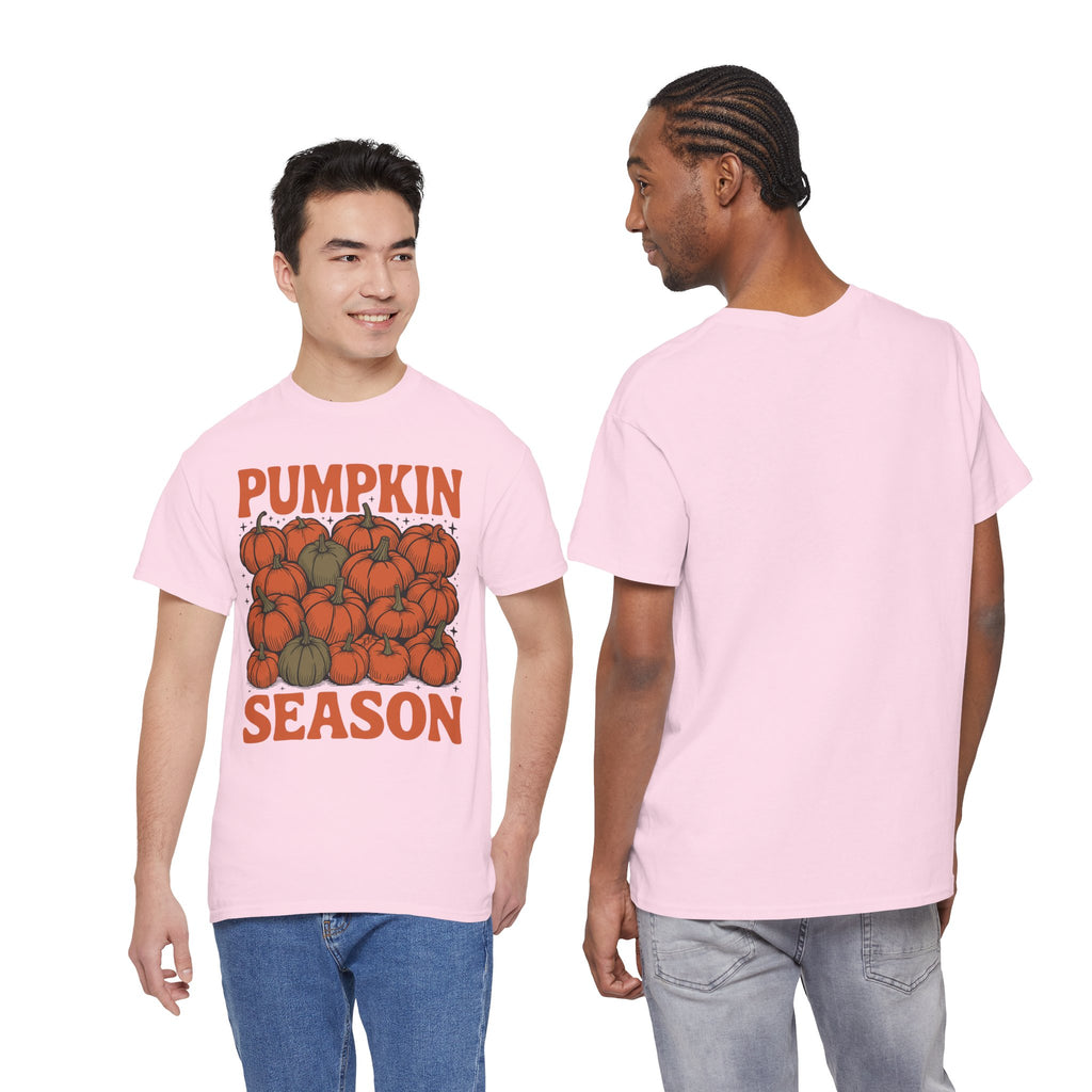 Pumpkin Season Tee — Fall Pumpkin Pile Unisex Cotton Tee