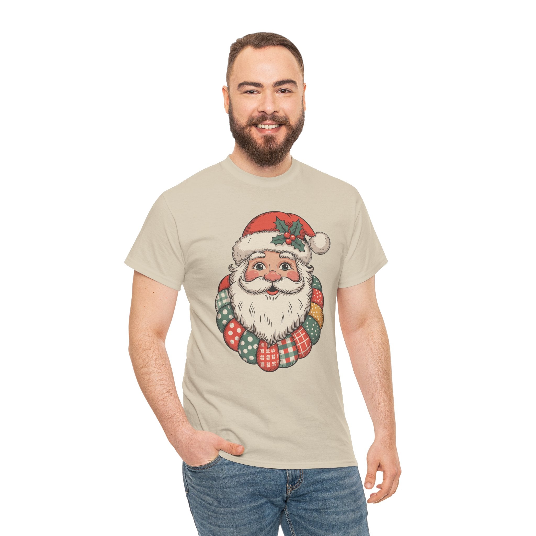 Vintage Santa Unisex Cotton Tee