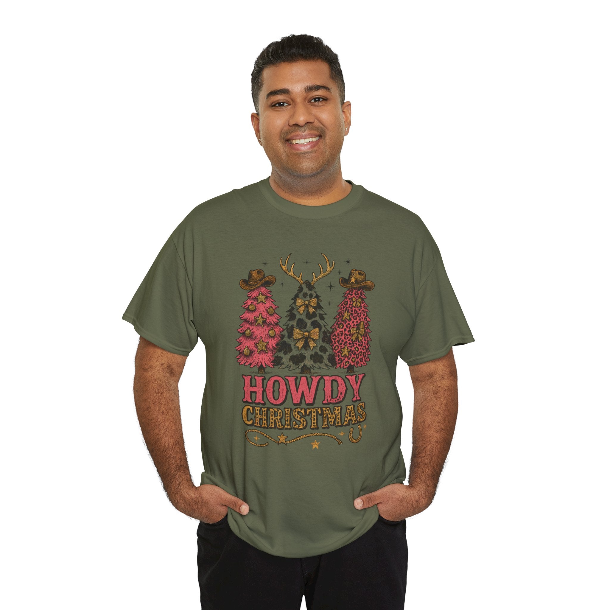 Western Christmas Unisex Cotton Tee
