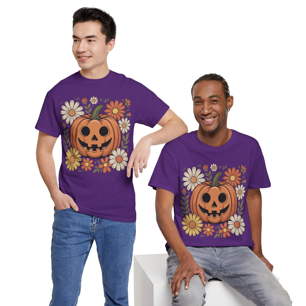 Halloween Pumpkin Unisex Cotton Tee